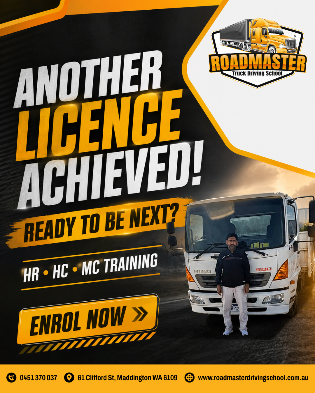 Truck driving student feedback post 1