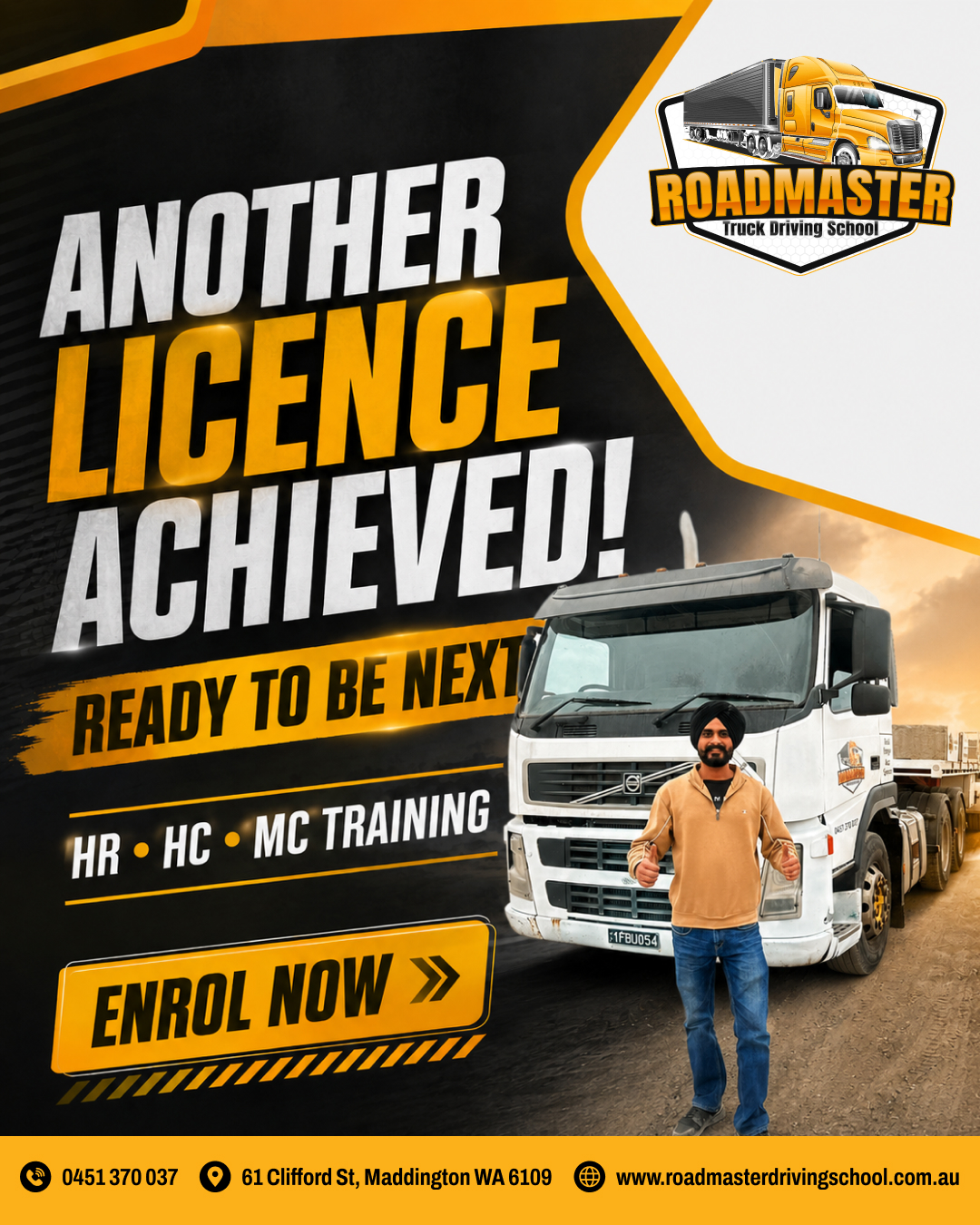 Truck driving student feedback post 2